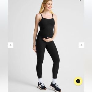 Beyond Yoga Beyond the Bump Spacedye Uplevel Maternity Jumpsuit Sz M